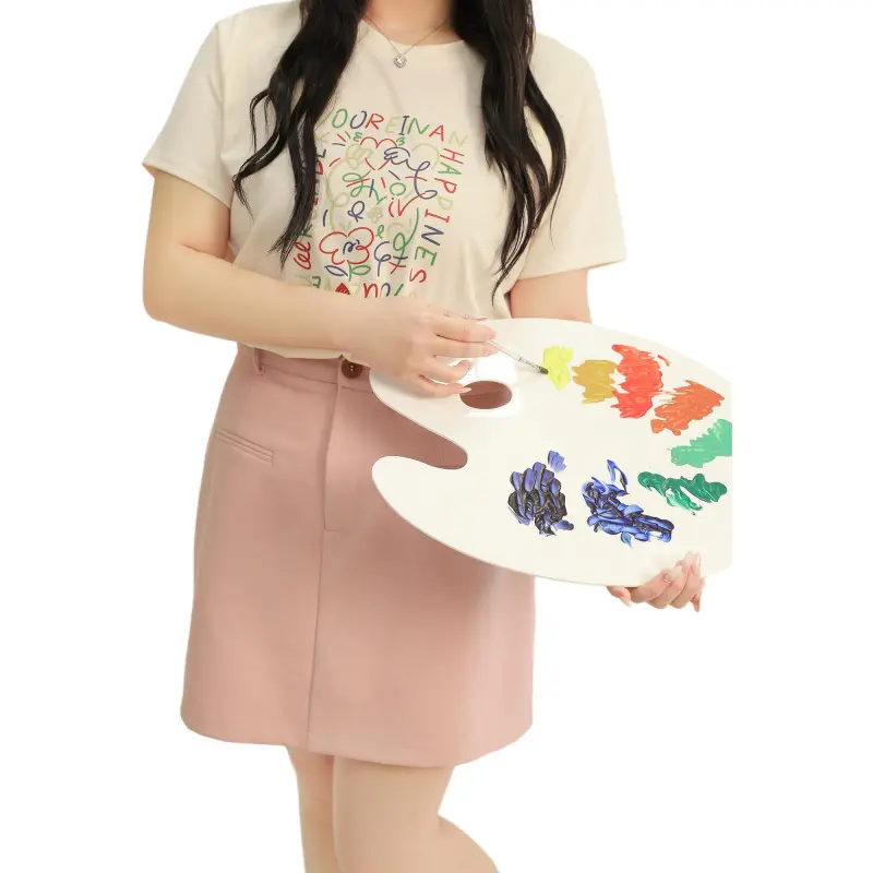DAMABAIFENBAI T Shirts Women's Apricot-2