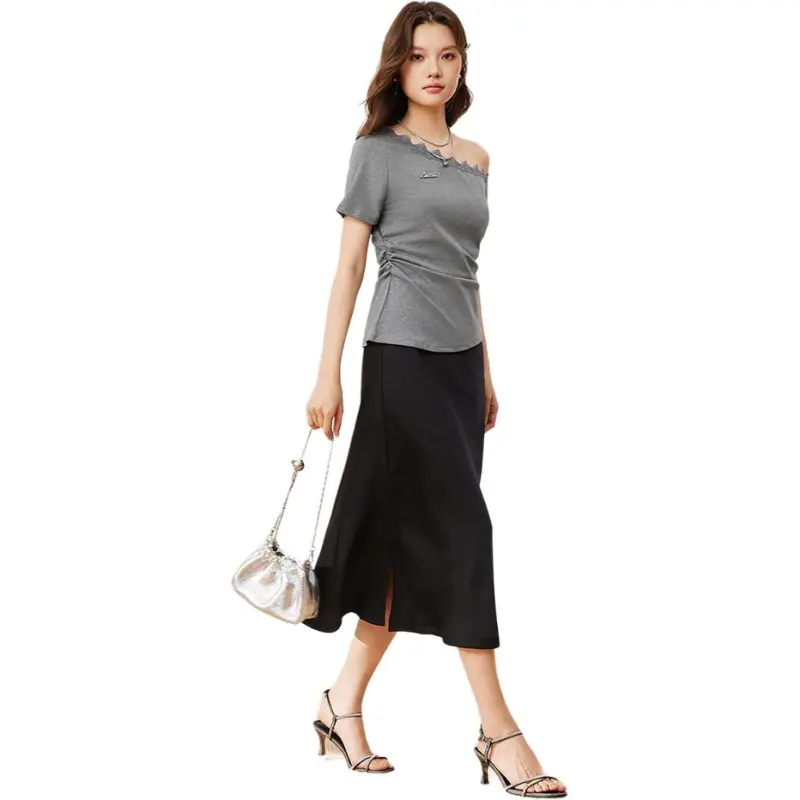 Love to serve T Shirts Women's Gray-2