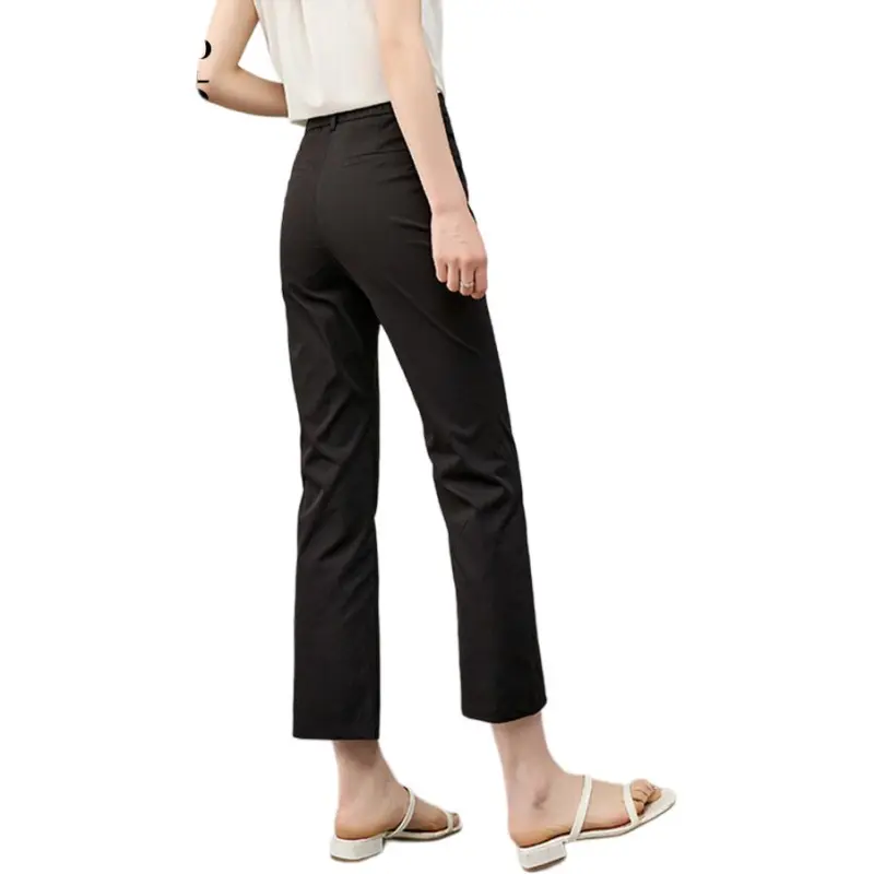 YALIDA Casual Pants Women's Meteorite Black-3