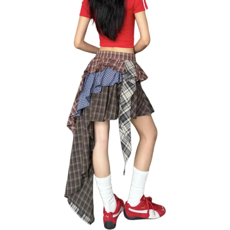 YINLEI Casual Short Skirts Women's-5