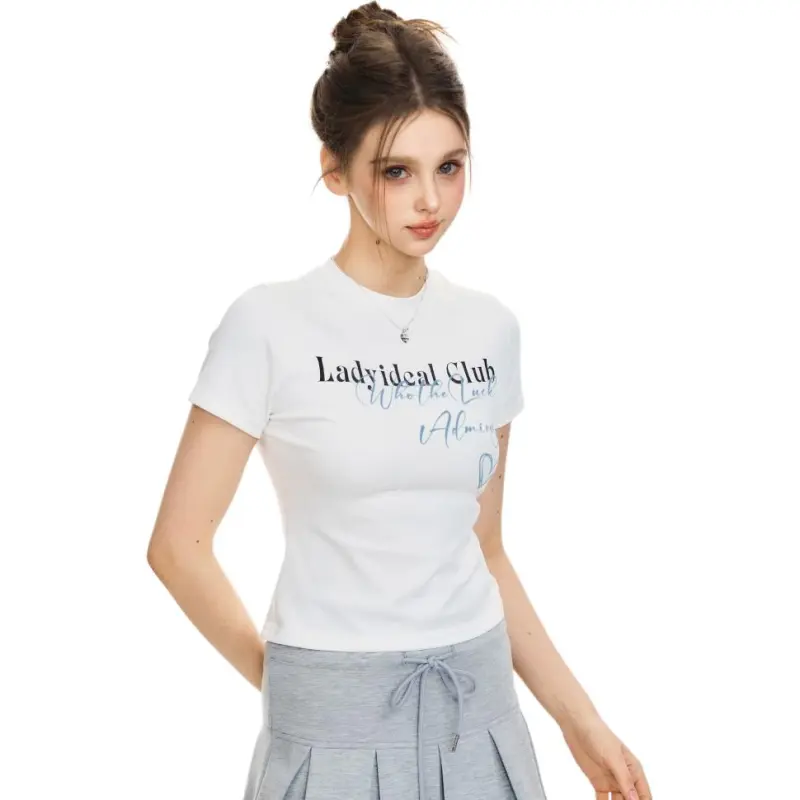 LADY IDEAL Regular T Shirt Women's Short Sleeved-2