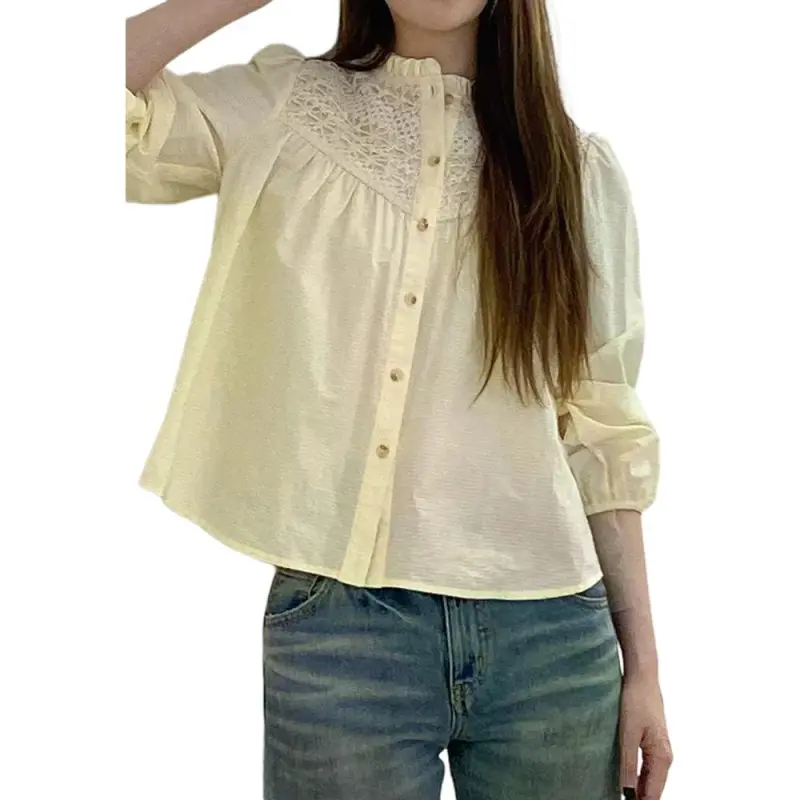 MOUSSY Shirts Women's 013 Ivory-1