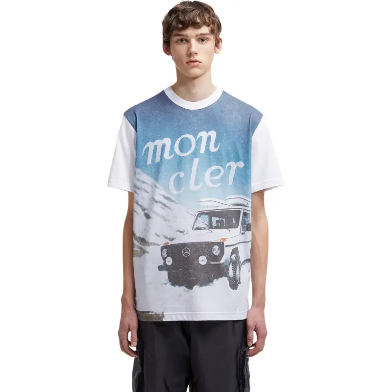 Moncler X Mercedes Benz Nigo Printed Cotton T Shirt-5