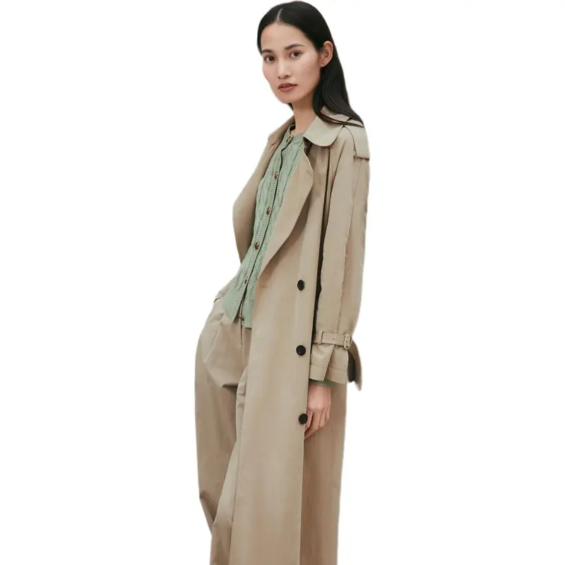 INSUN Trench Coats Women's Khaki-2