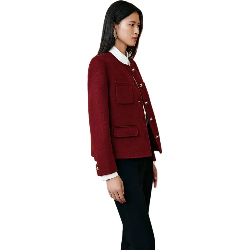 INSUN Jackets Women's Burgundy-3