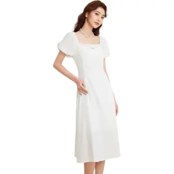 Love To Serve Short Sleeved Dress Women's White
