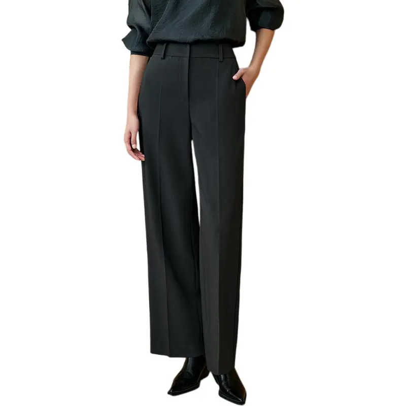 INSUN Casual Pants Women's Dark Gray Green-3