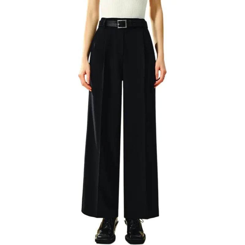 INSUN Suit Trousers Women's Navy Blue-3