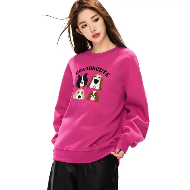 CCAABB Sweatshirts Women's FUX/Dragon Fruit-2