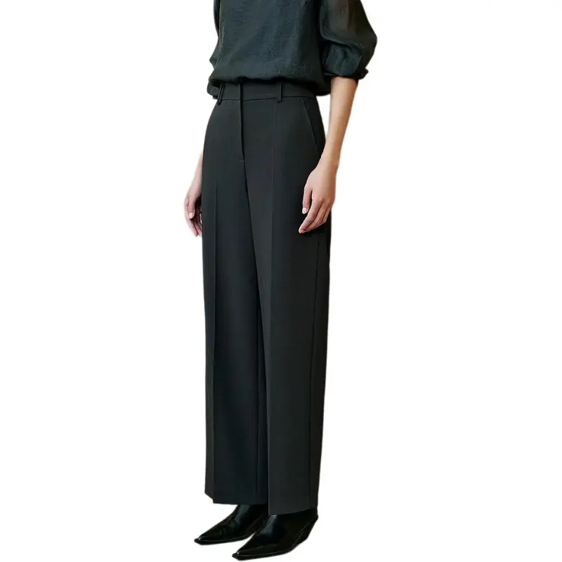 INSUN Casual Pants Women's Dark Gray Green-4