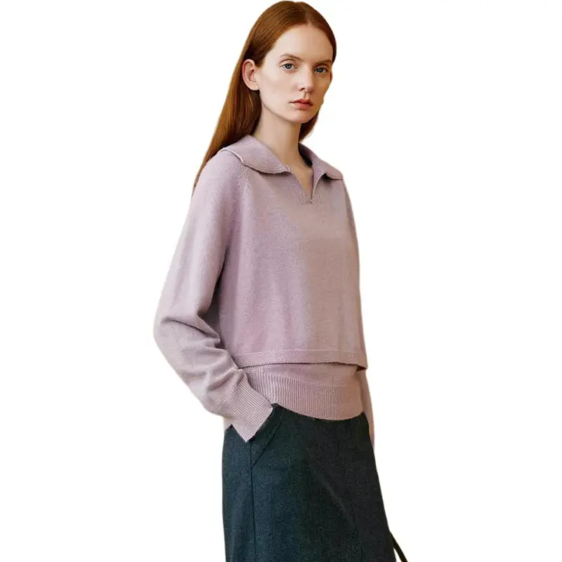 INSUN Knitwear Women's Smoky Purple-4
