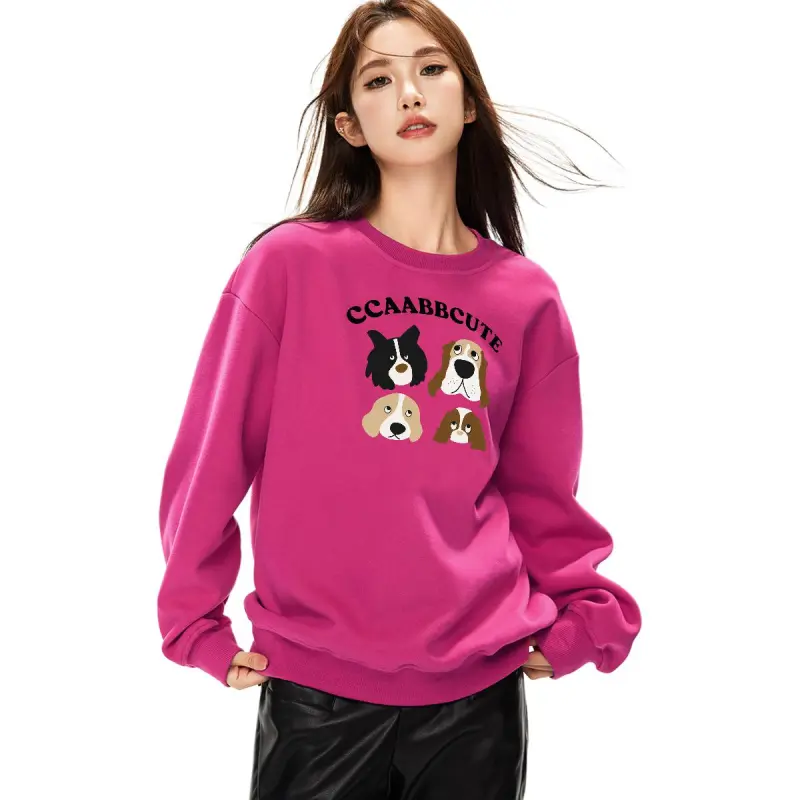 CCAABB Sweatshirts Women's FUX/Dragon Fruit-3