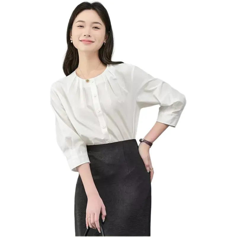 YALIDA Shirts Women's White-1