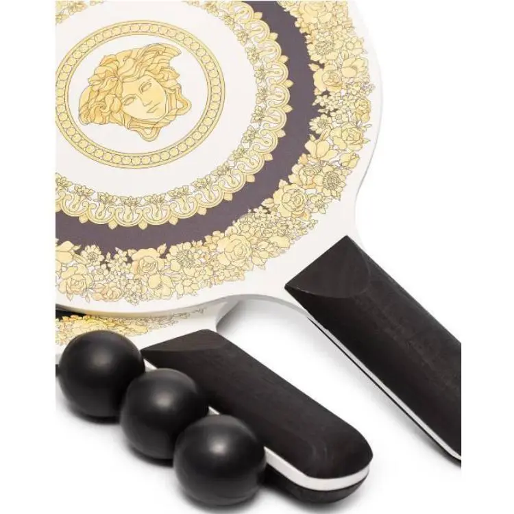 VERSACE Crete De Fleur Ping Pong Paddles Unisex Wooden-9