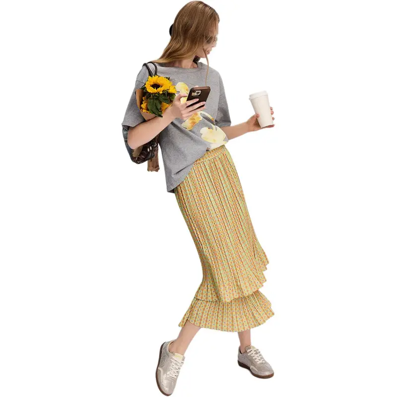 Desigual Casual Long Skirt Women's-4