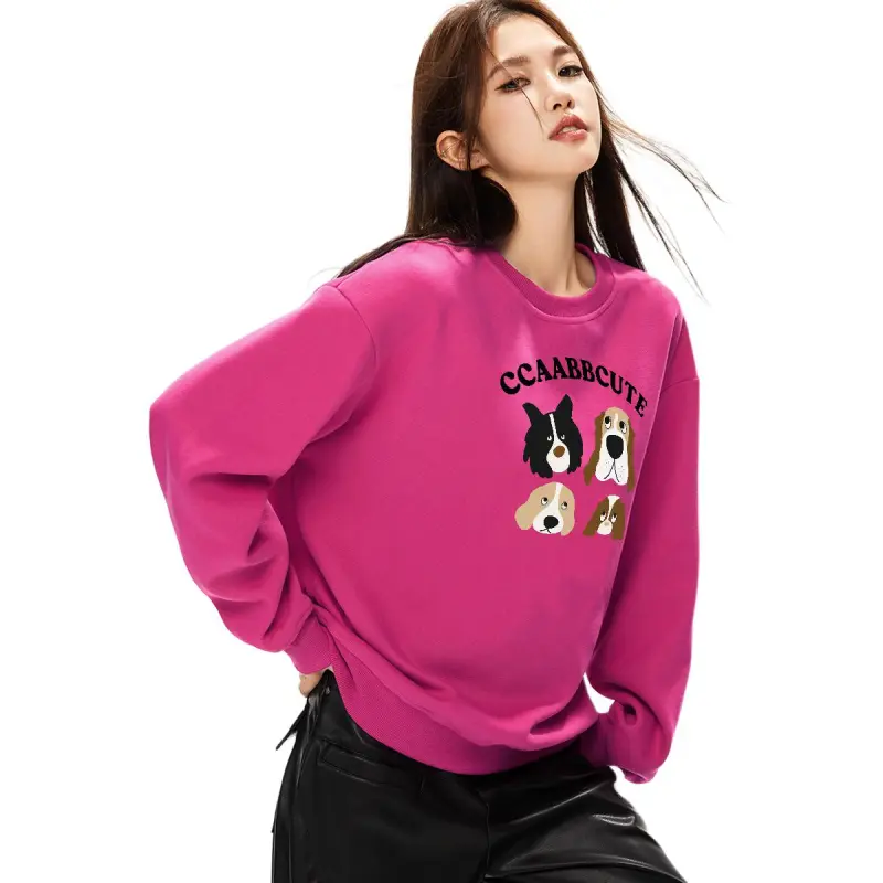 CCAABB Sweatshirts Women's FUX/Dragon Fruit-4
