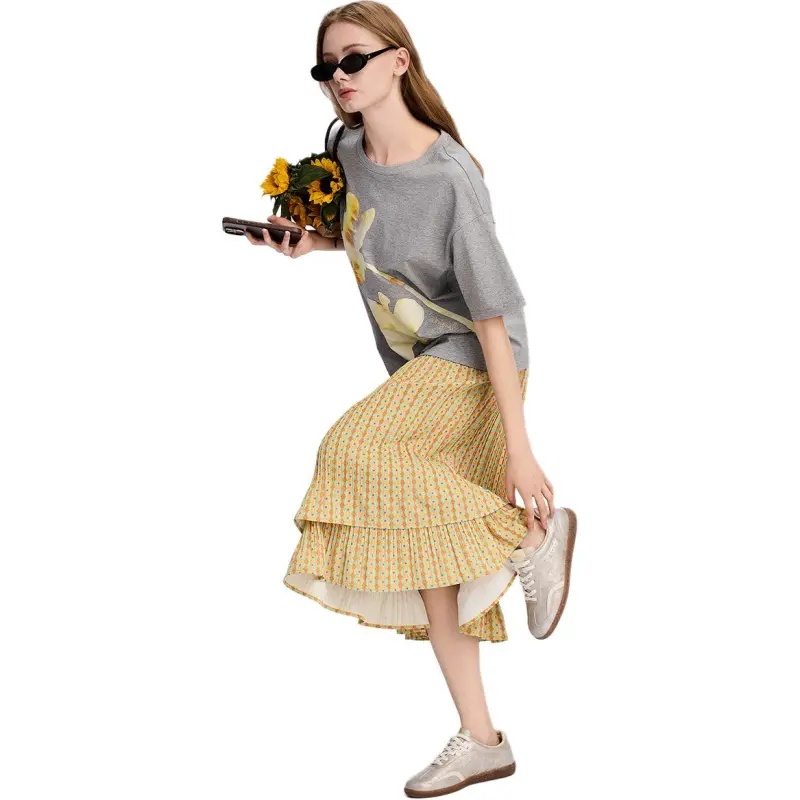 Desigual Casual Long Skirt Women's-5