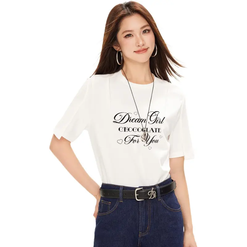  CHOCOOLATE Regular T Shirt Women's WHX/White-1