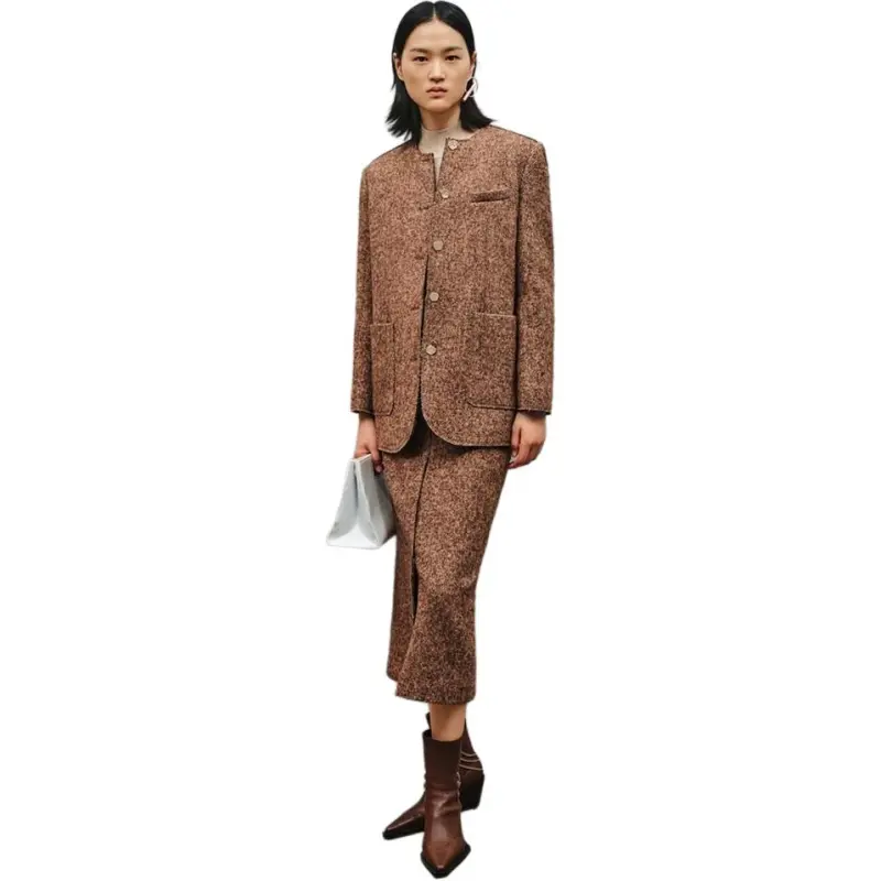 INSUN Business Suits Women's Camel-3