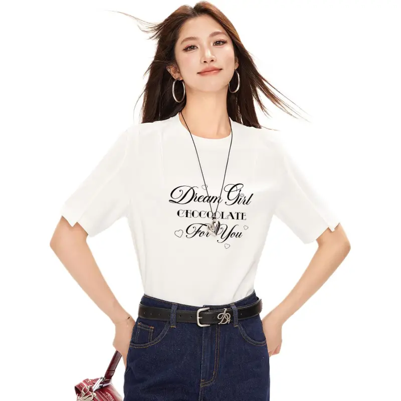  CHOCOOLATE Regular T Shirt Women's WHX/White-2