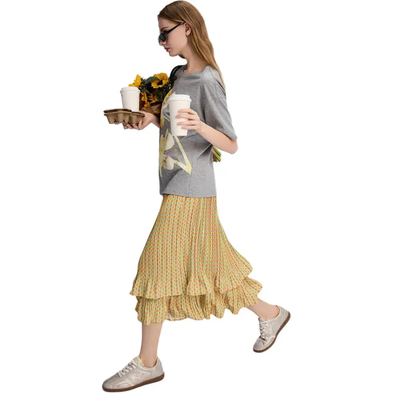 Desigual Casual Long Skirt Women's-6