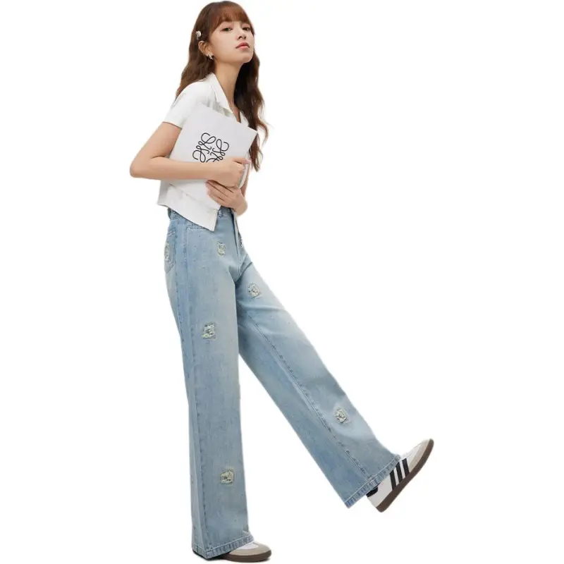 Love to serve Jeans Women's Denim Blue-1