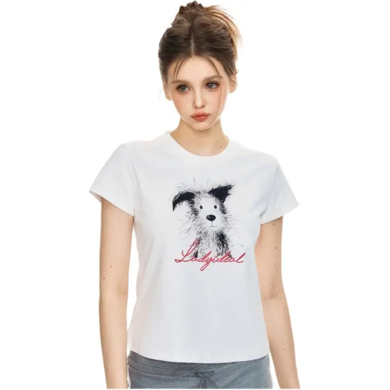 LADY IDEAL Regular T Shirt Women's Short Sleeved-7