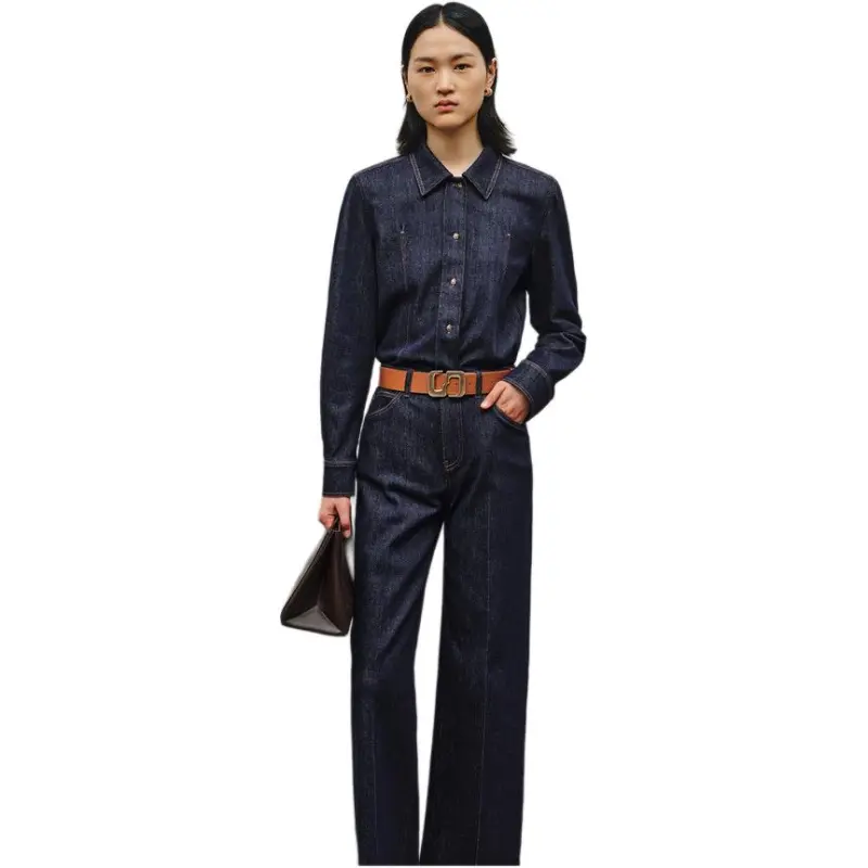 INSUN Jeans Women's Navy Blue-2