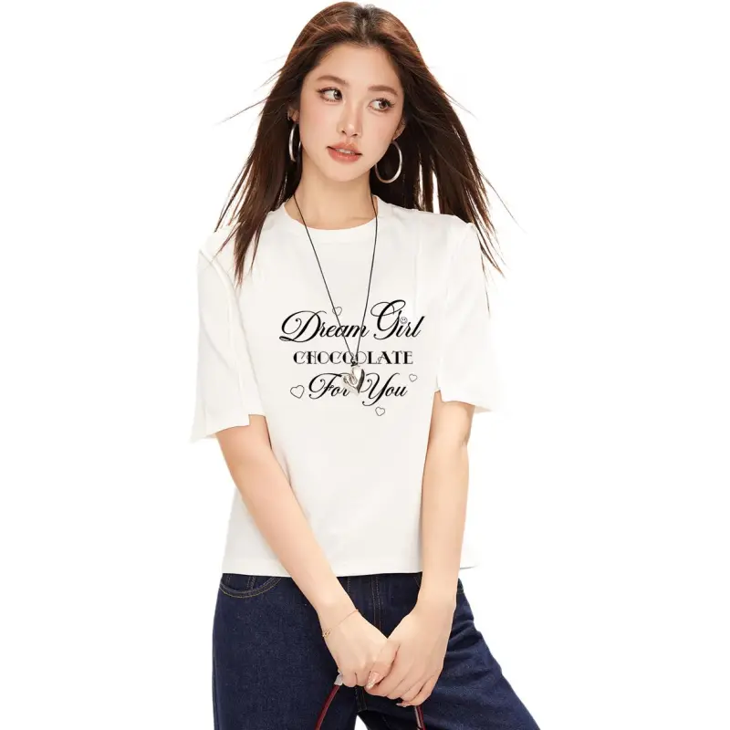  CHOCOOLATE Regular T Shirt Women's WHX/White-3