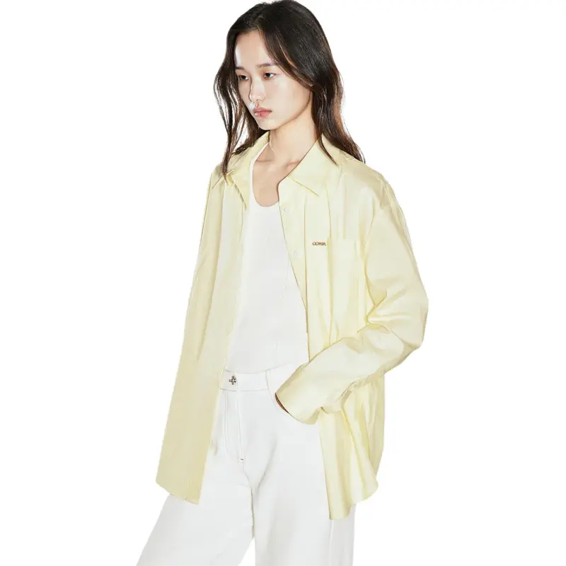 COVERINS Shirts Women's Light Yellow-2