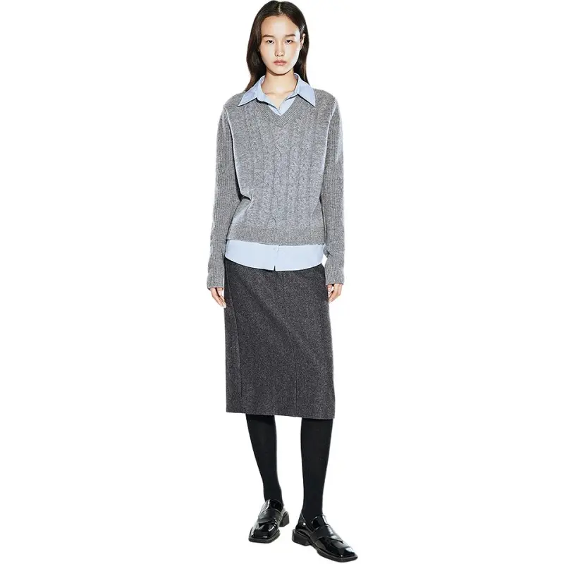 COVERINS Knitwear Women's Gray-2