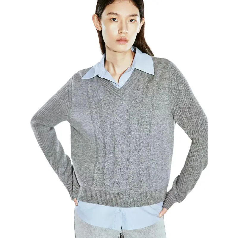 COVERINS Knitwear Women's Gray-3