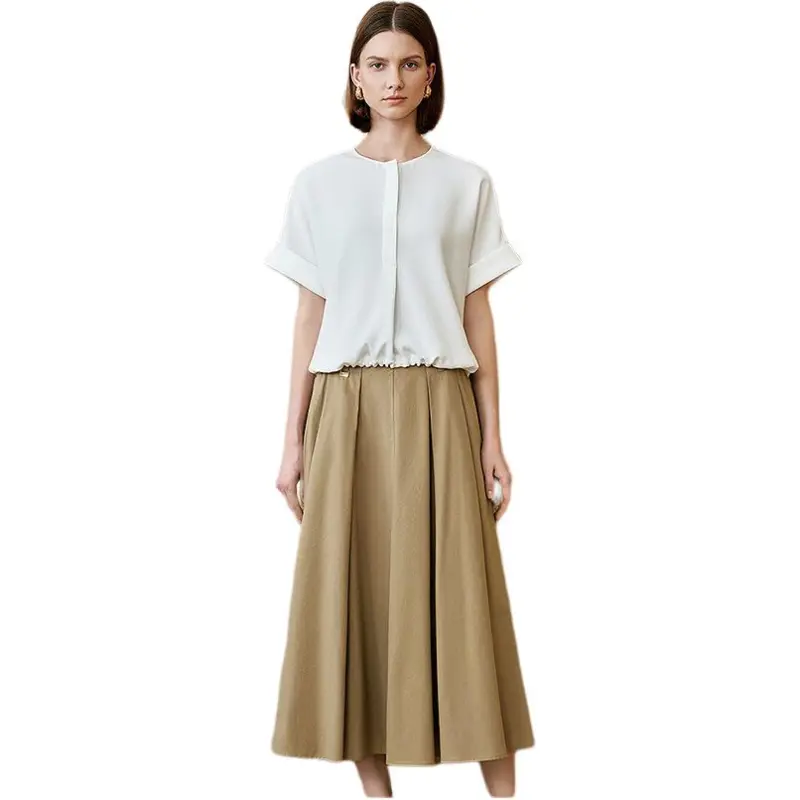 INSUN Shirts Women's White-1
