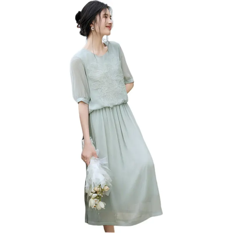 XWI Two Piece Skirt Sets Women's Sea Salt Blue-1