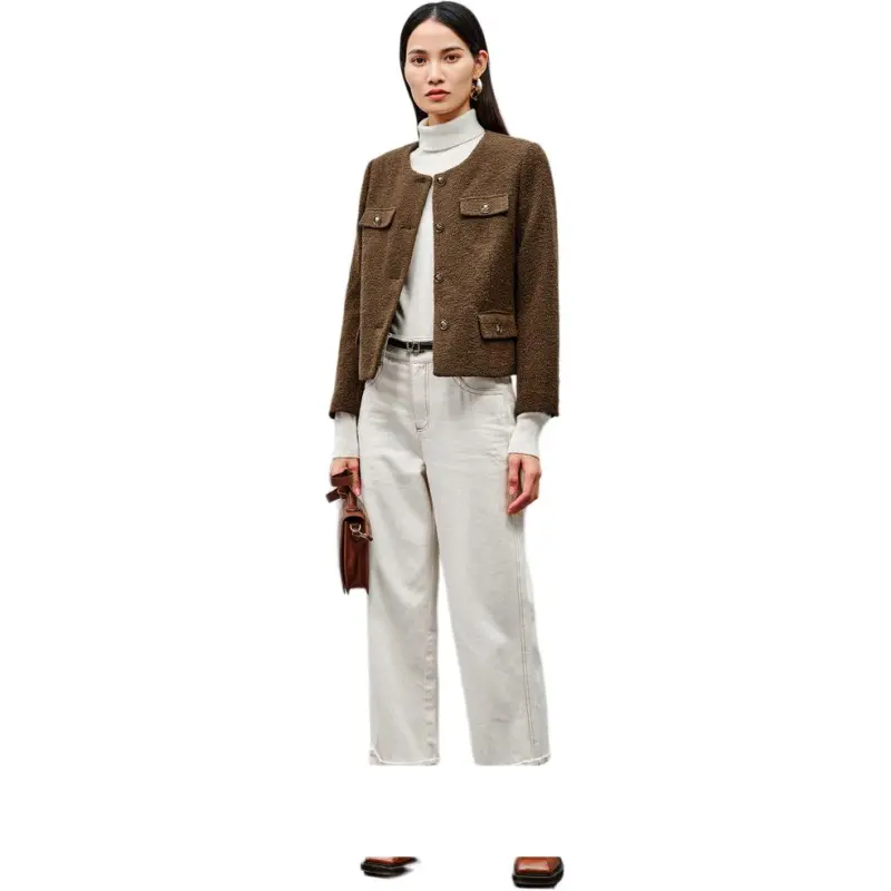 INSUN Jackets Women's Light Camel-2