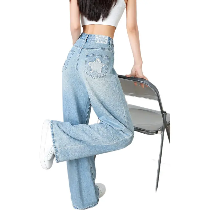  CHOCOOLATE Jeans Women's BLL/Light Blue-4