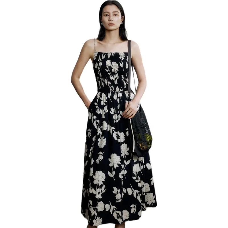 ZHIZHI Slip Dresses Women's Night Rose-2