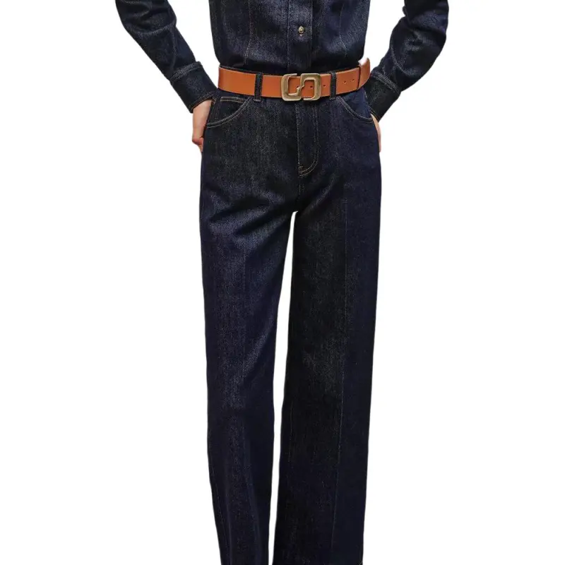 INSUN Jeans Women's Navy Blue-4