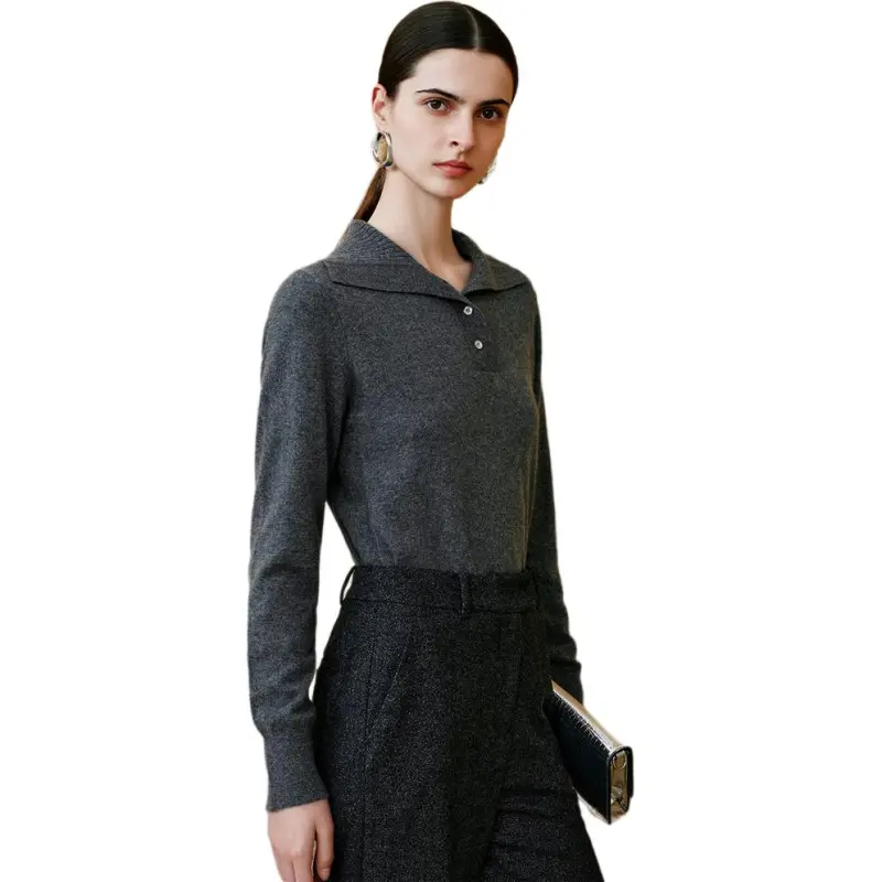 INSUN Polo Shirts Women's Carbon Gray-3