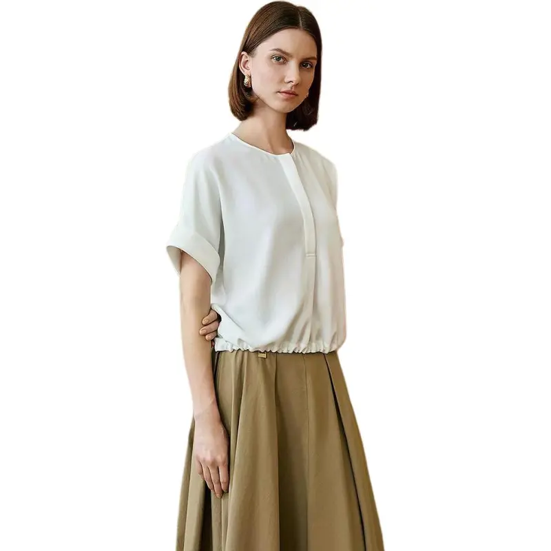 INSUN Shirts Women's White-3