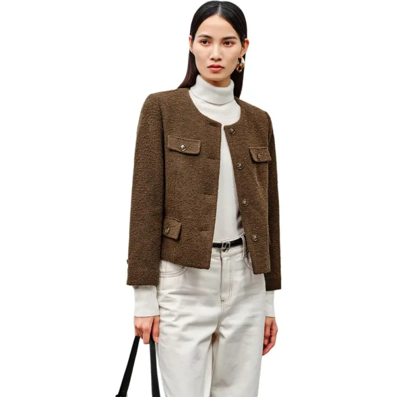 INSUN Jackets Women's Light Camel-3