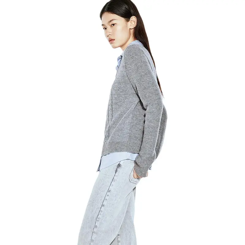 COVERINS Knitwear Women's Gray-5