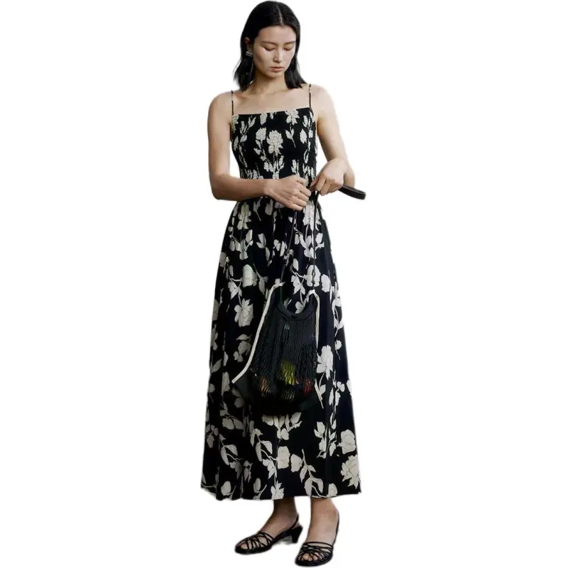 ZHIZHI Slip Dresses Women's Night Rose-3