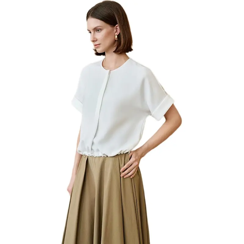 INSUN Shirts Women's White-4