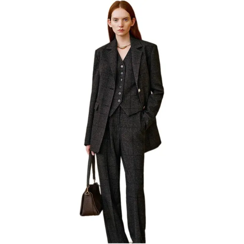INSUN Business Suits Women's Dark Coffee-2