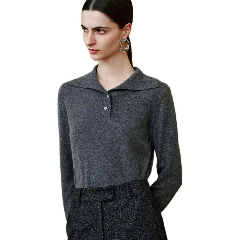 INSUN Polo Shirts Women's Carbon Gray-4