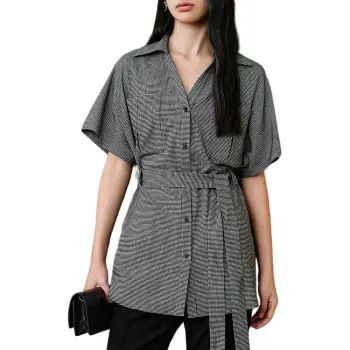 INSUN Shirts Women's Gray