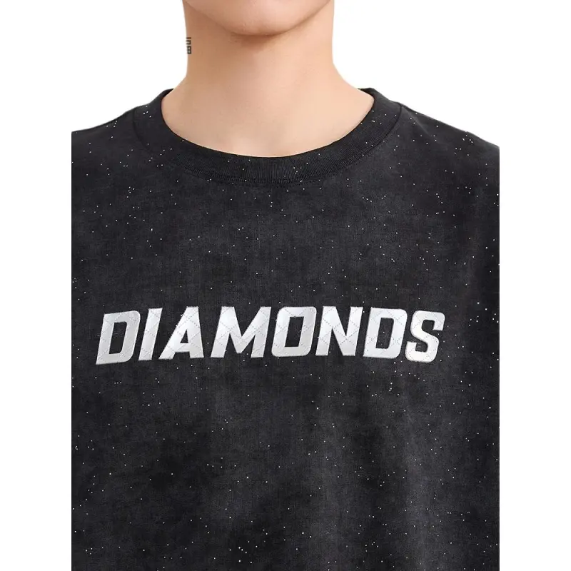 Three blessings T Shirts Men Black-1