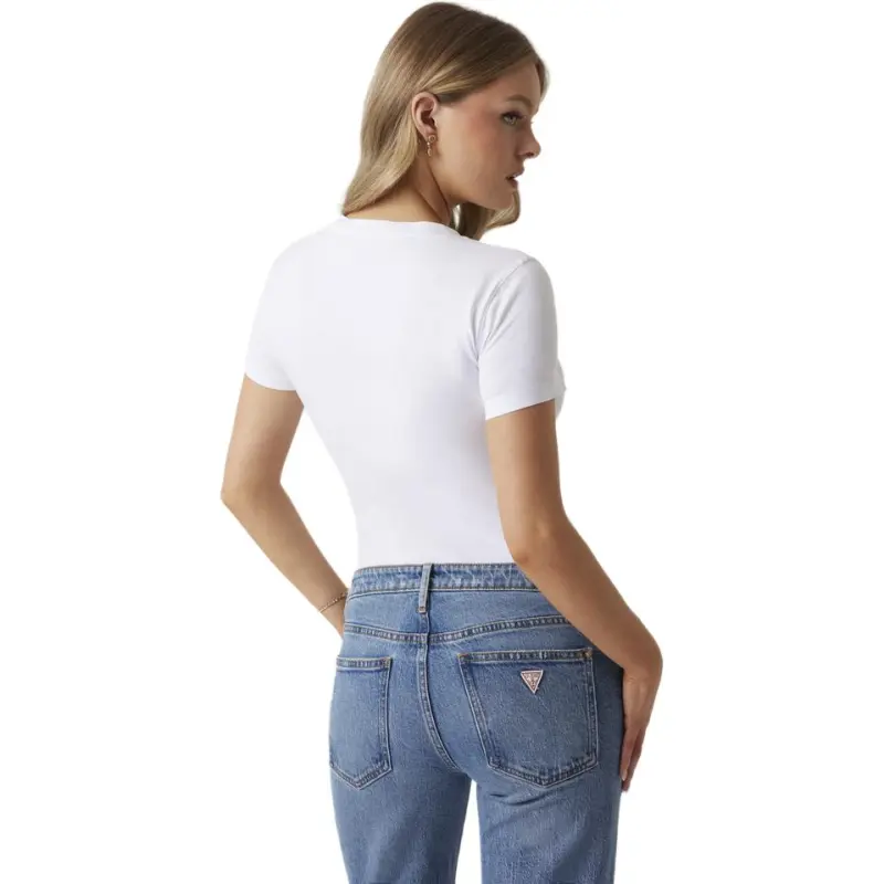 GUESS T Shirts Women's G011 White-4