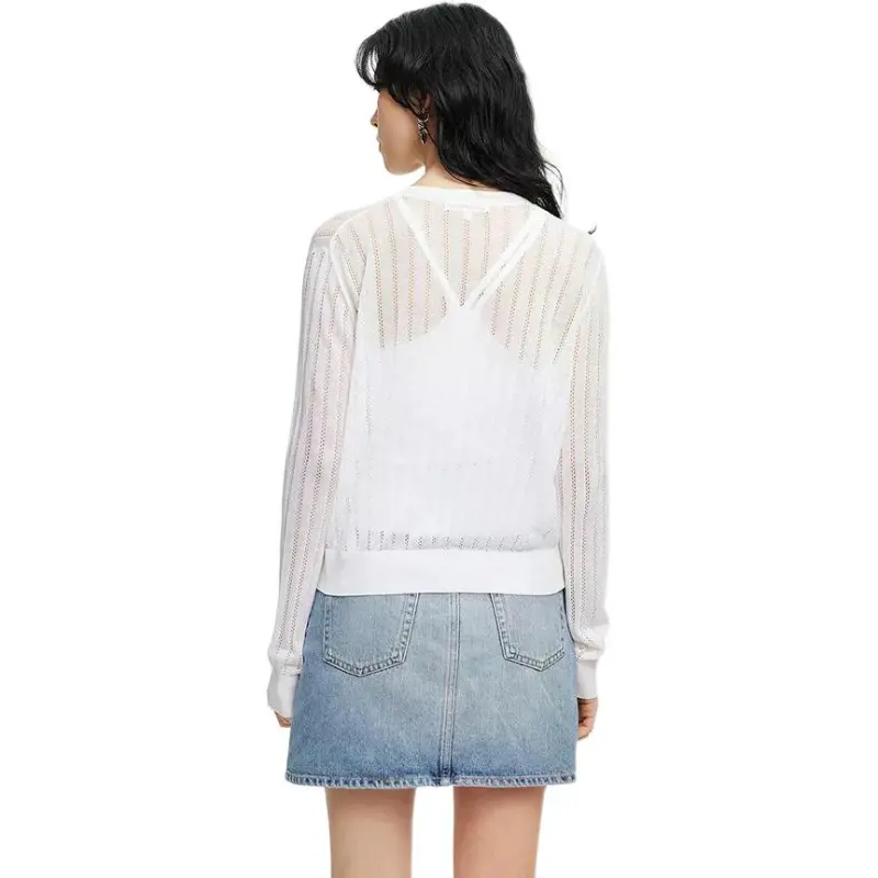 MOUSSY Knitwear Women's 013 Ivory-5